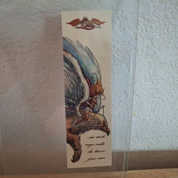 1998 Dragonlance Very Rare TSR Gold Promo Bookmark! - Picture 1 of 6